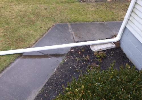 How to increase water flow in downspout?
